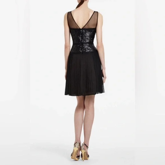 Black Tulle Cocktail Formal Party Dress BCBGMaxazria - Picture 2 of 8